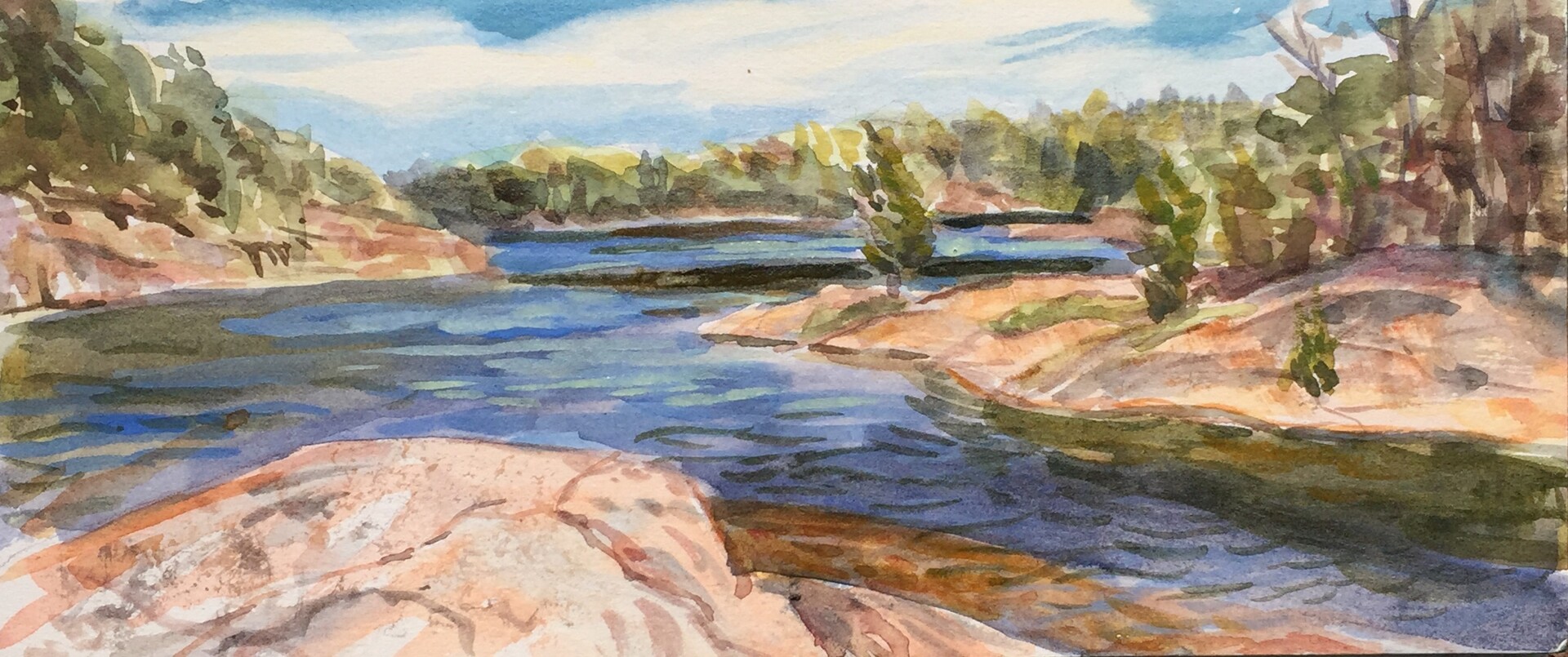 Artstation Stephen Noble Painting Plein Air In Watercolor And