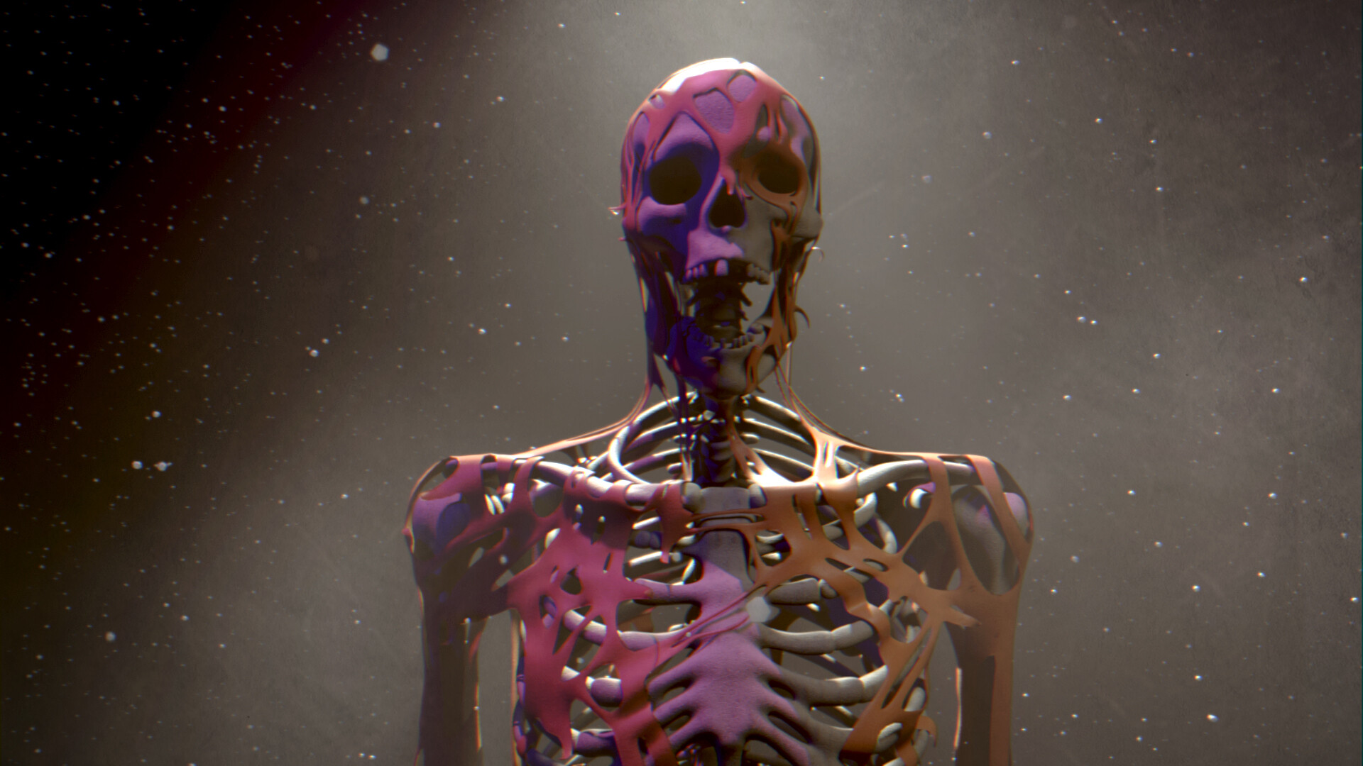 ArtStation WIP Skeleton Flesh in Time-lapse