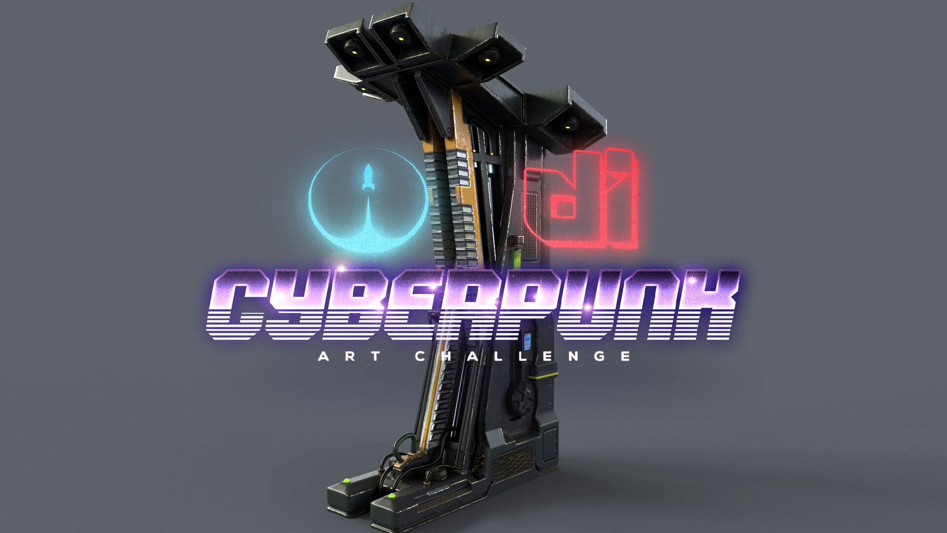 ArtStation Cyberpunk Challenge Blade Runner 5 Sci Fi Pillar