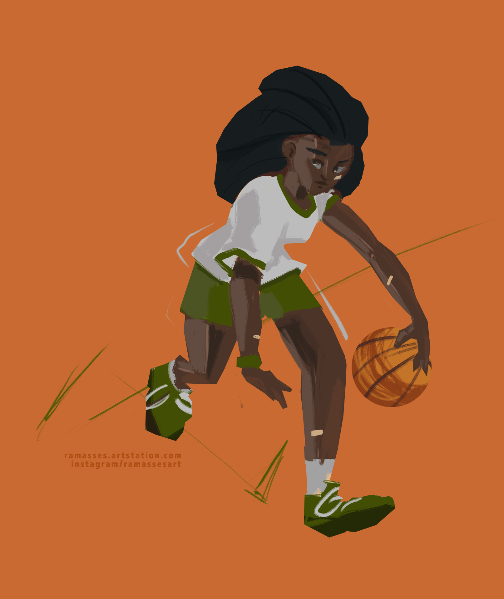 ArtStation - Basketball Player - Wip