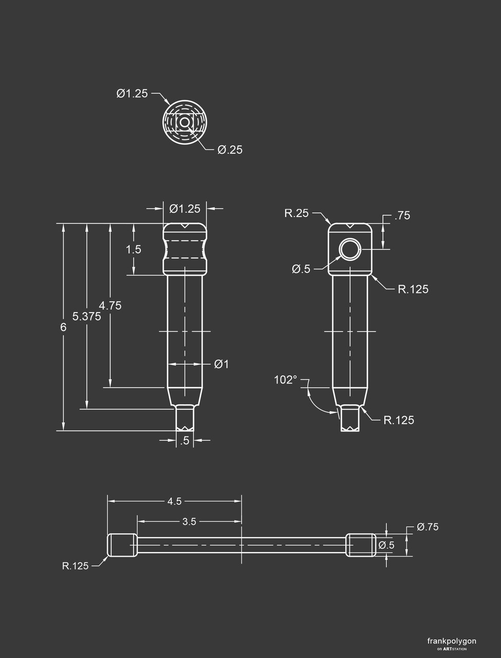  GD&T of a Lathe Chuck Key — frankpolygon