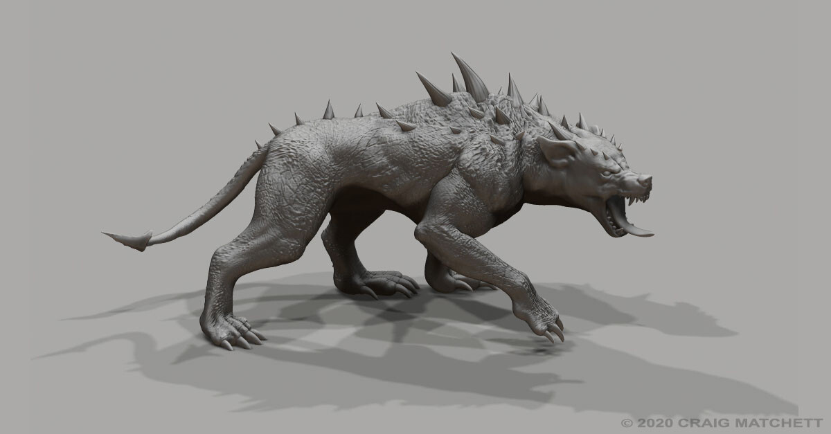 ArtStation - Demon Dog WIP