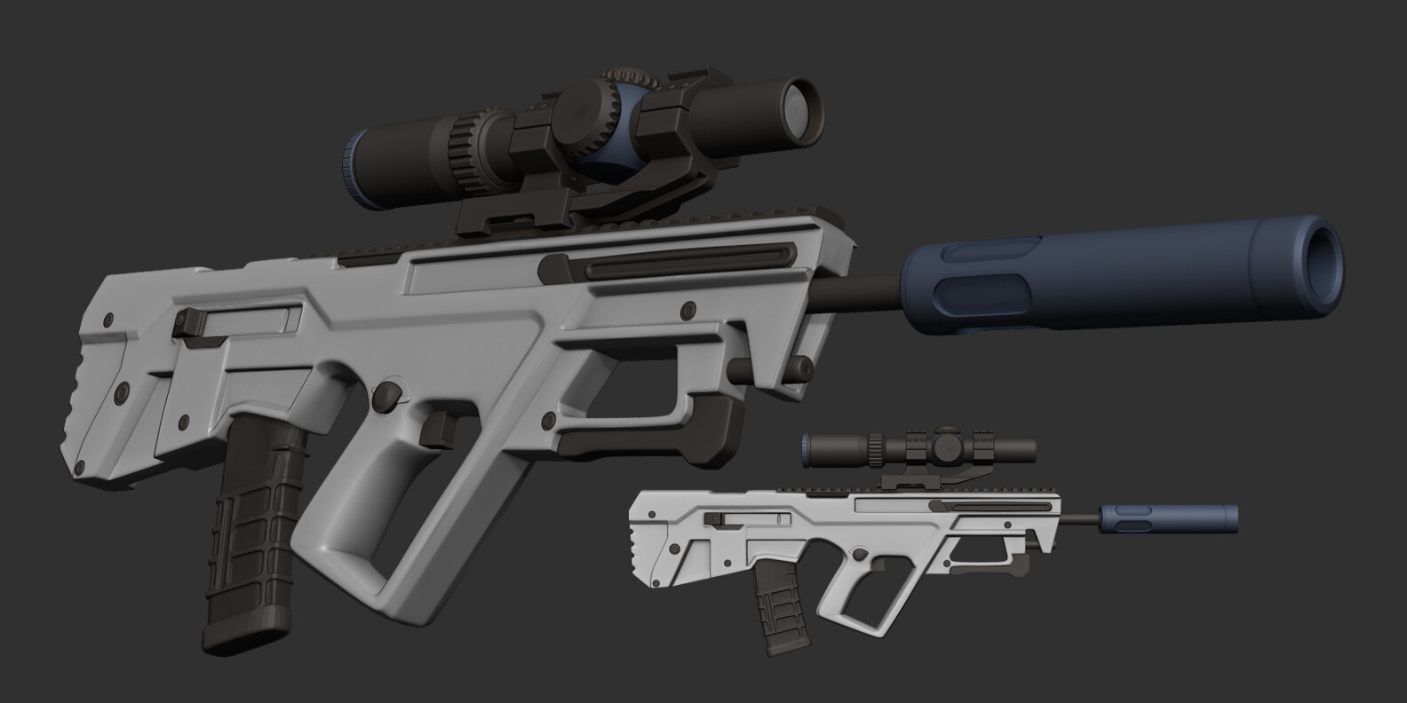 Artstation Vincent Barksdale New Gun Who Dis