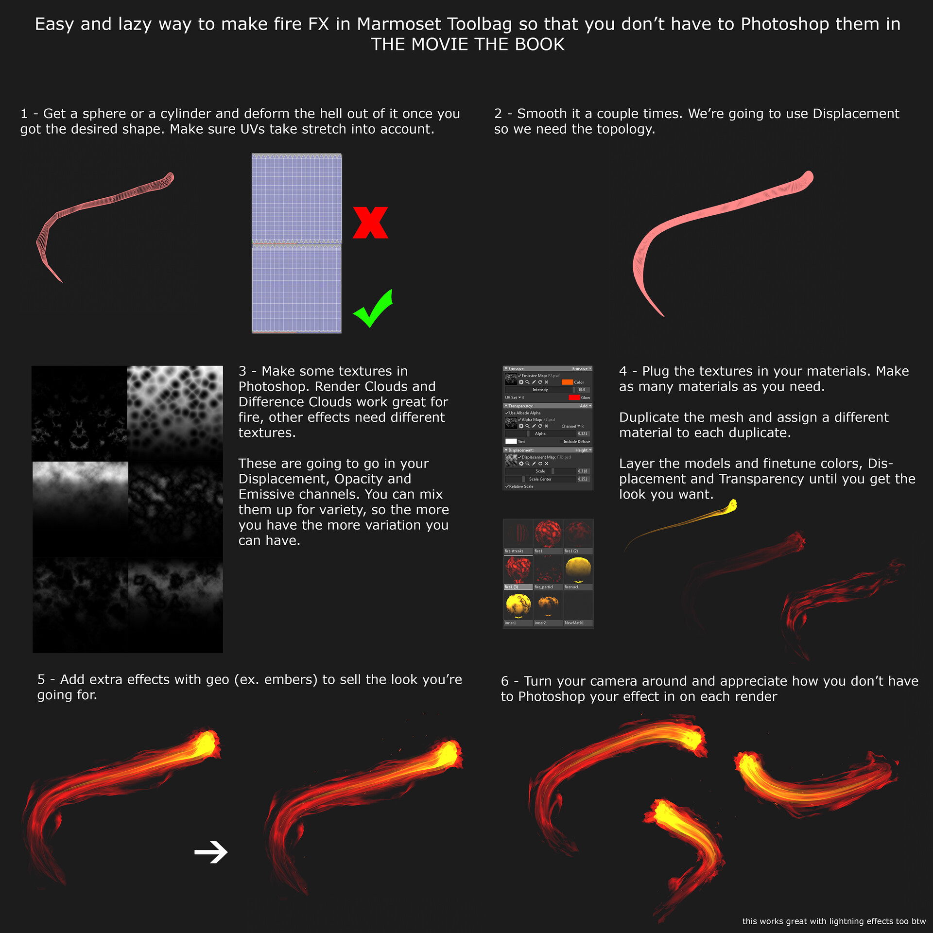 make fire fx in marmoset toolbag so