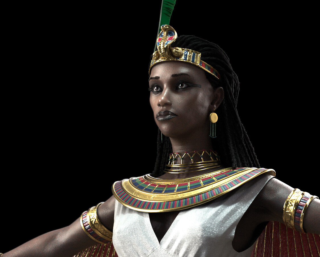 Artstation Egyptian Goddess Maat Development