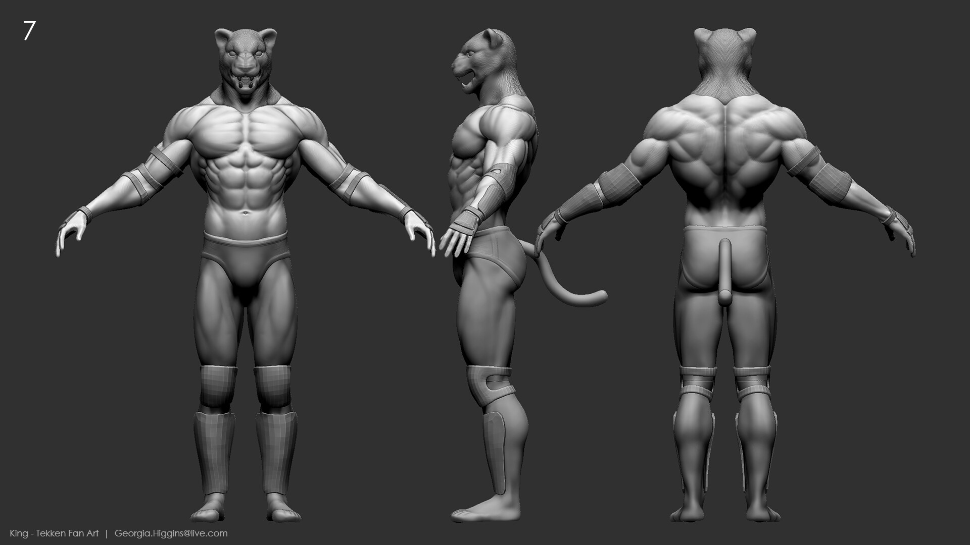 ArtStation - King - Tekken Fan Art (WIP)