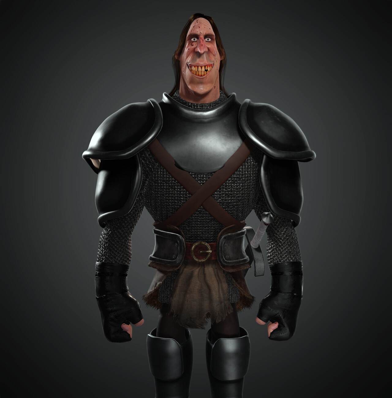 ArtStation CC Digital Human Contest 2020 WIP The Smiling Knight V2
