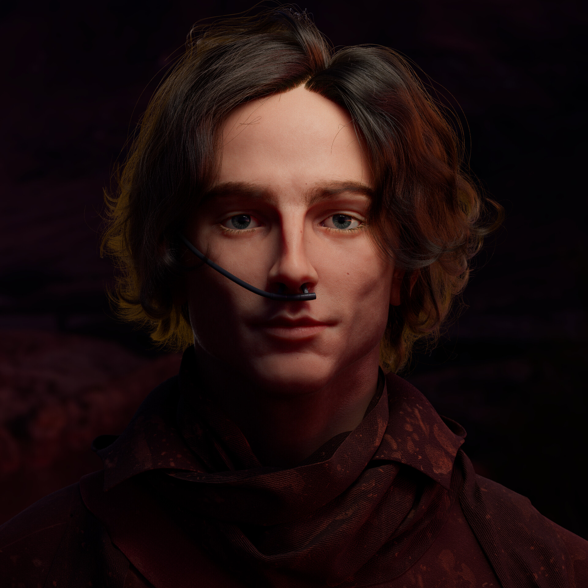 John Foley 3d Artist Wip Timothee Chalamet Dune Portrait