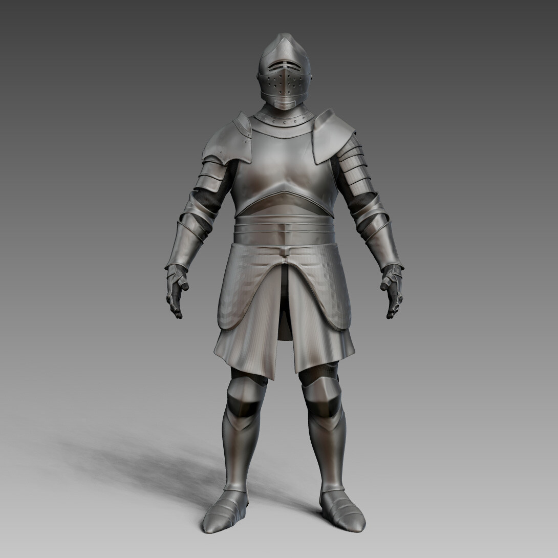 ArtStation - Knight - Work in Progress 03