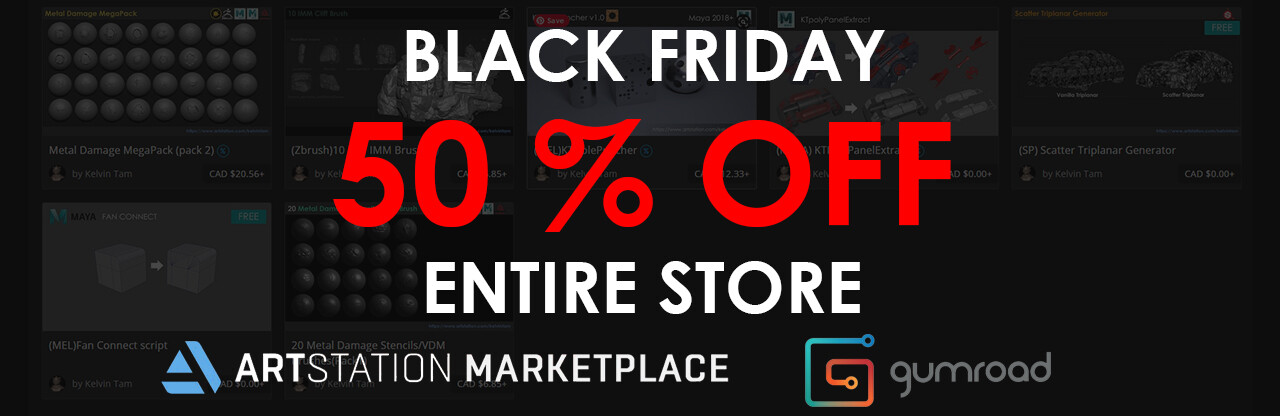 ArtStation - Black Friday Sale 50% off entire store