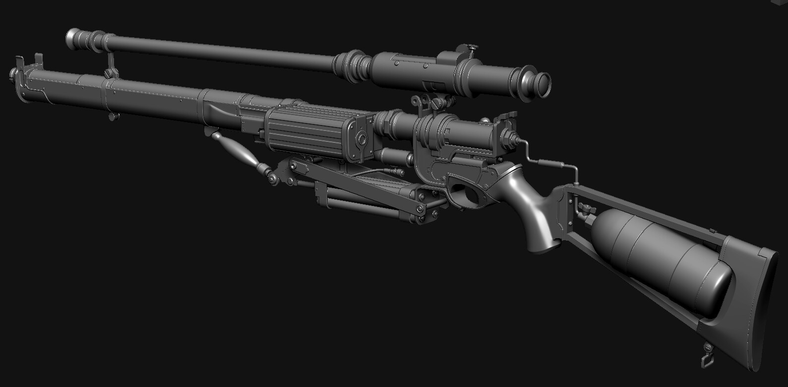 3D Artist - The Order: 1886 Rifle Fan Art