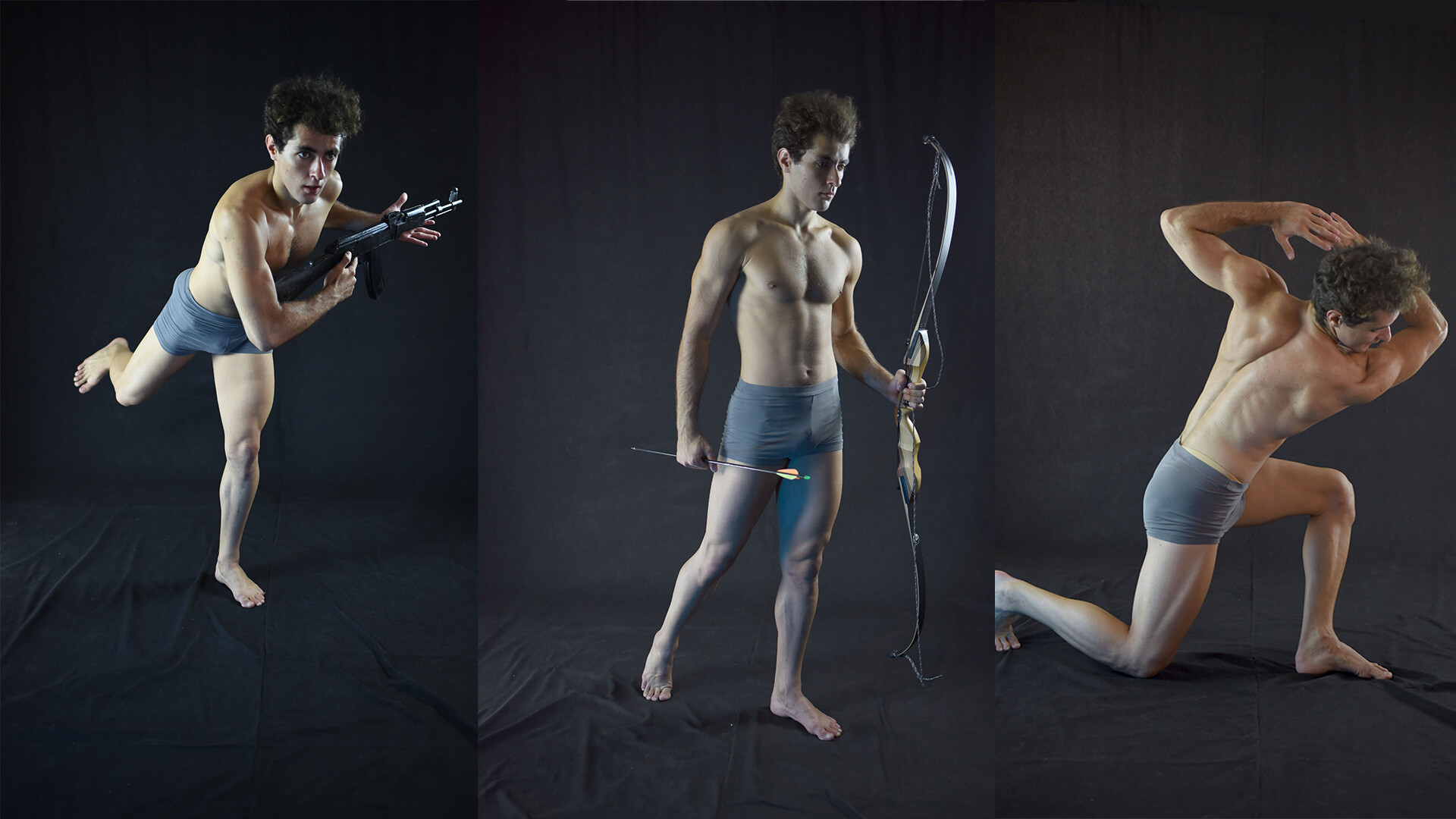 Poses set 5 - Male action poses by Sellenin on DeviantArt