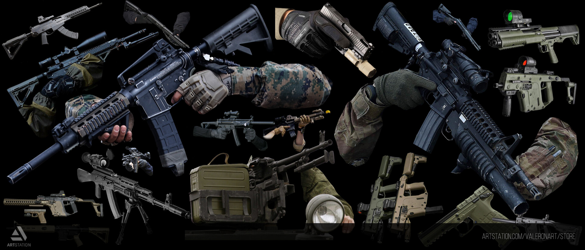 Val Orlov Free Weapons Cutout Pack