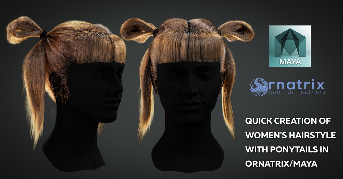 ArtStation - Creating women's hairstyles in Ornatrix/Maya