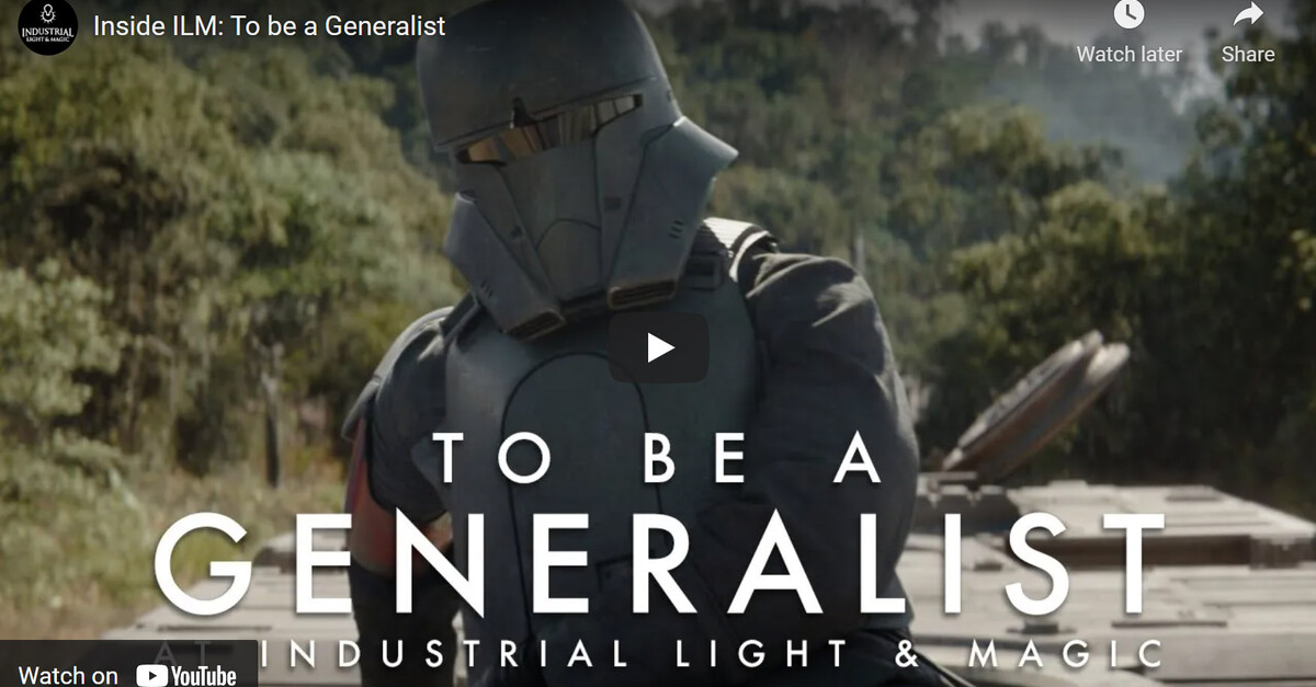 To be a generalist at ilm