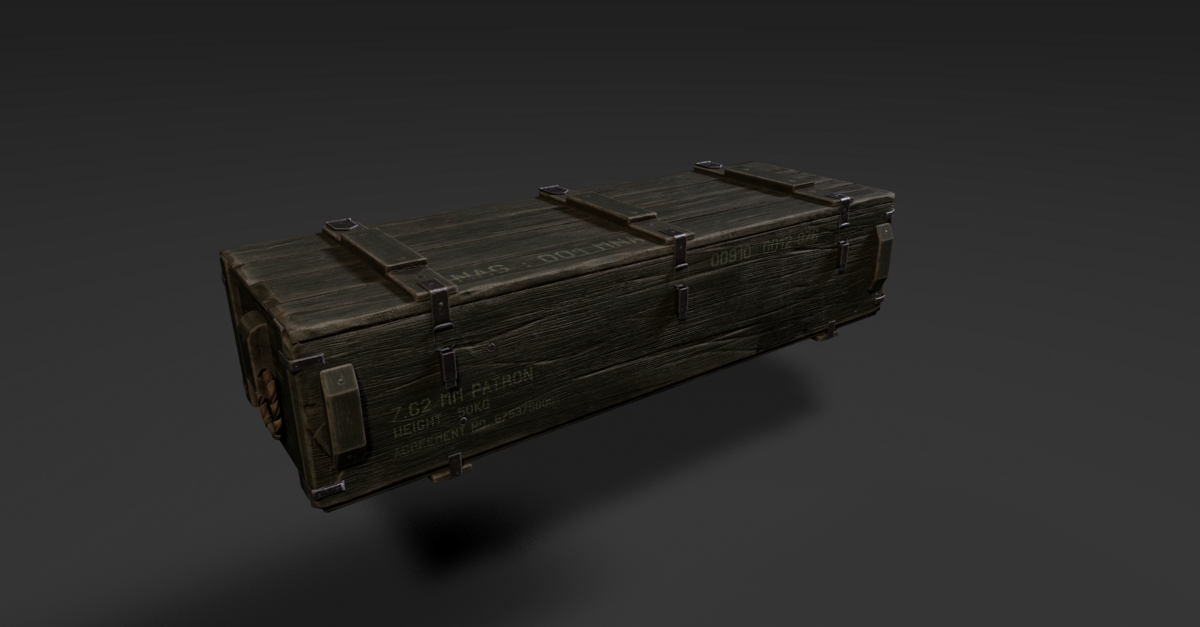 ArtStation Making of Military Wood Crate Having a crate day!!