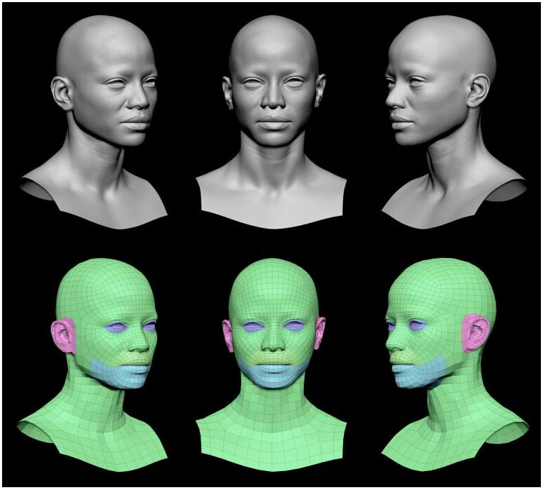 ler Udfordring essens ArtStation - How to Retopologize Human Faces Like a Pro with Daz 3D and  Blender