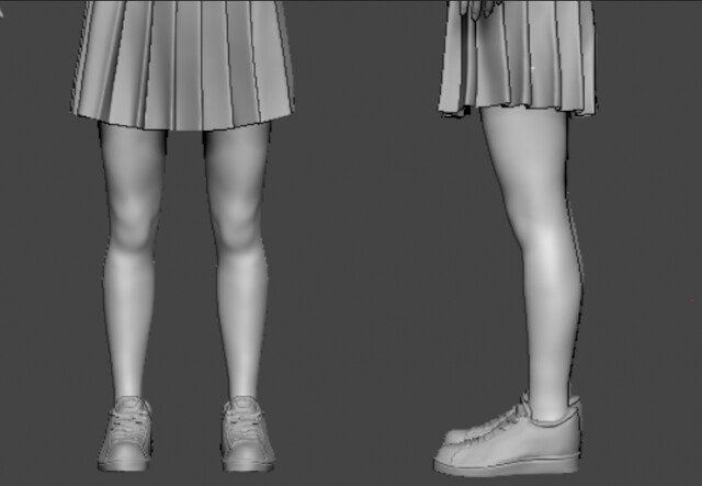 Pleated skirt zbrush discount