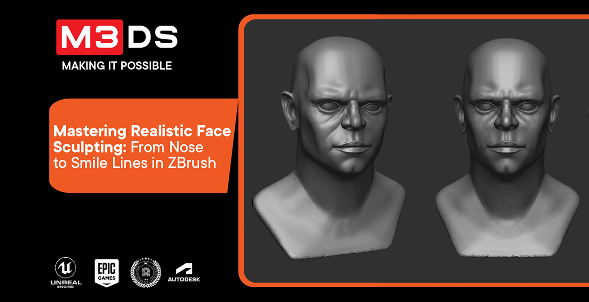 ArtStation - ZBrush Tutorial: Realistic Face Sculpting