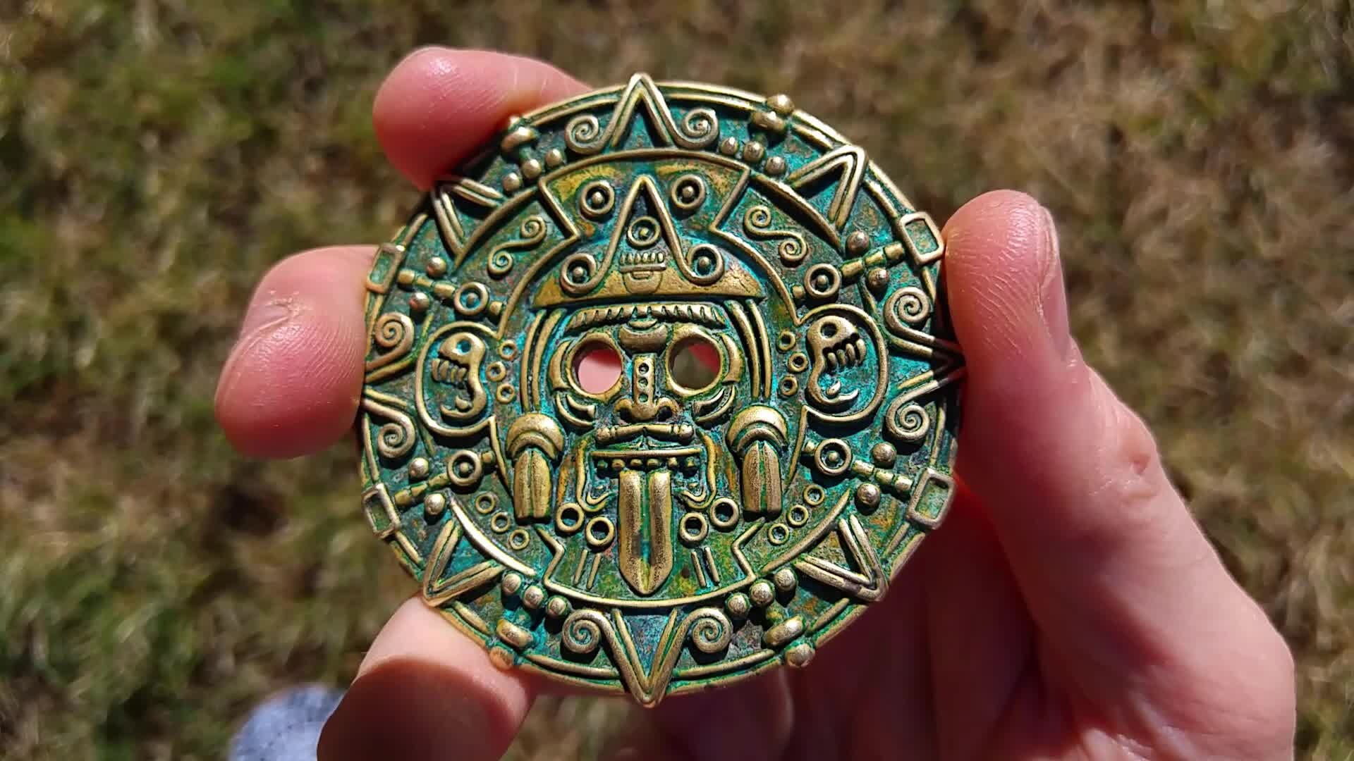 ArtStation - Ancient Aztec Medallion - 3D Print