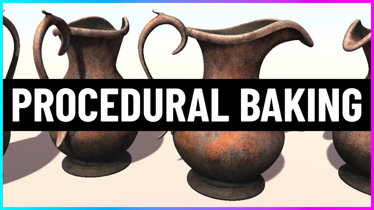 ArtStation Baking Procedural Materials to Textures (Blender and Unity)