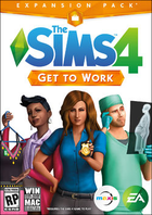 The sims 4 get to work cover