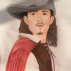 Anna Cecilia Schultz - Will Turner - Pirates Of The Caribbean - with colors  pencils.