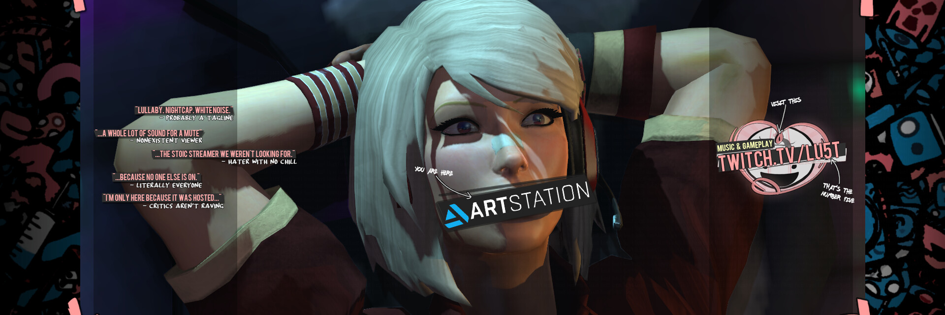 ArtStation banner for @lust