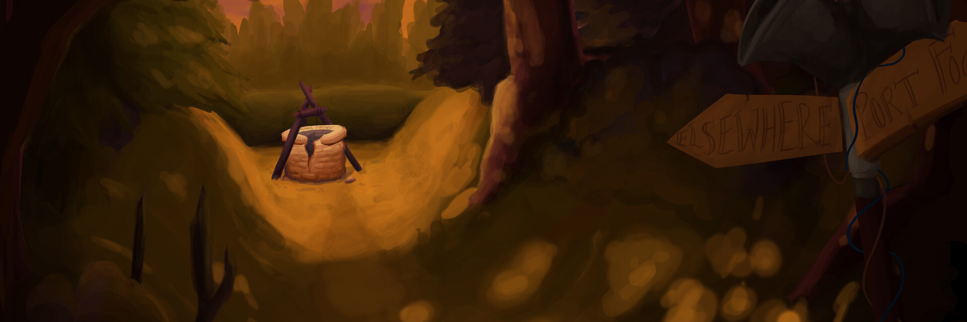 ArtStation banner for @falsely