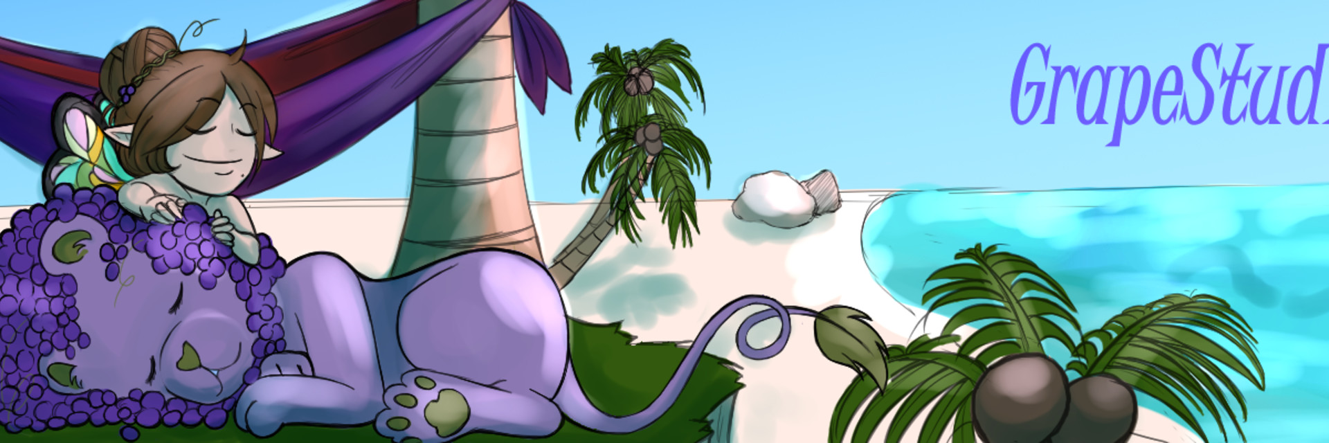 ArtStation banner for @grape