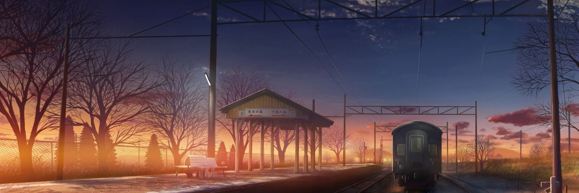 Железная дорога арт. Ночной поезд. Поезд арт. Пейзаж с железной дорогой. Макото синкай картины.