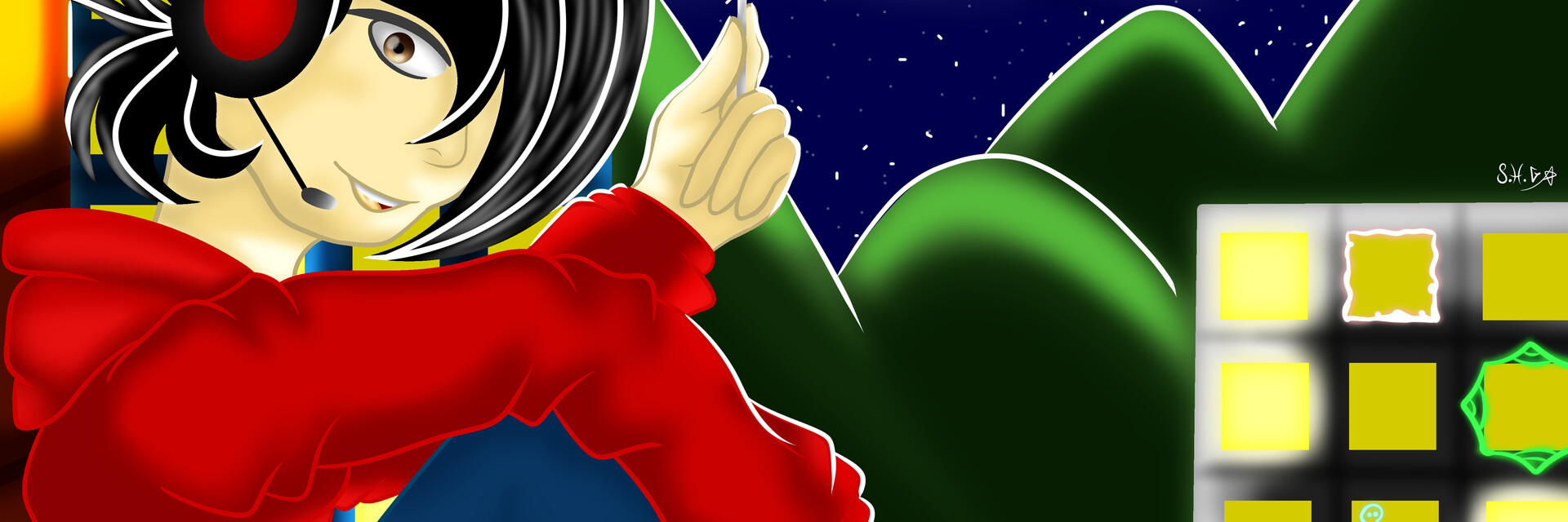 ArtStation banner for @starholeg