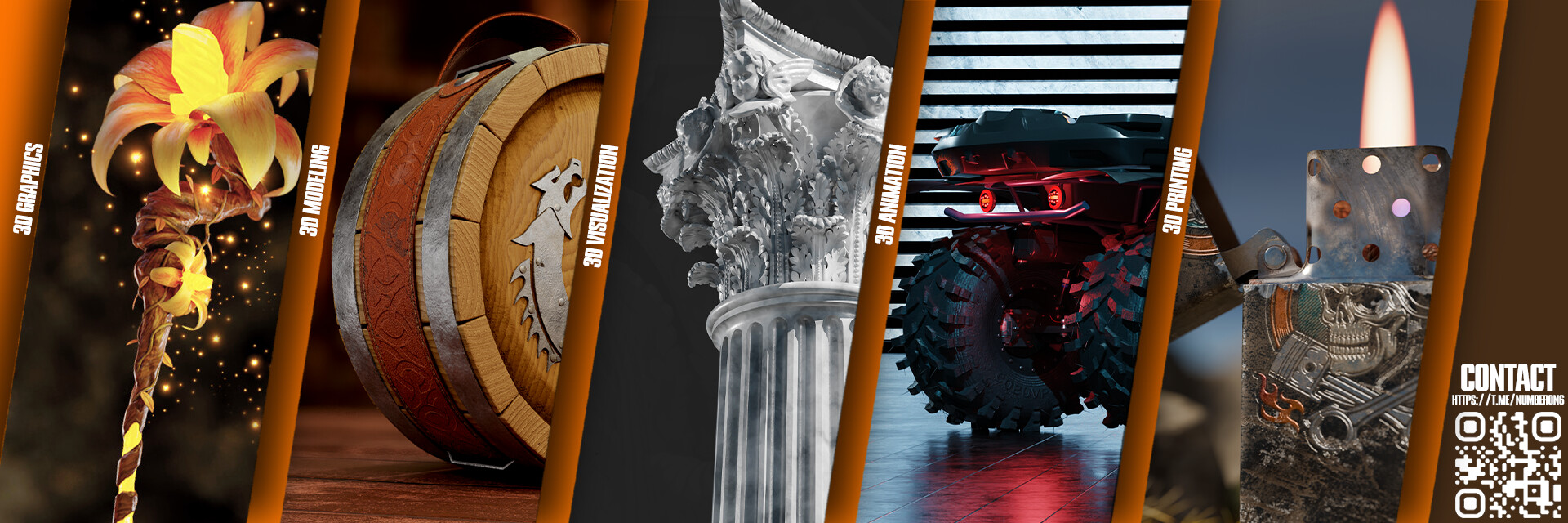 ArtStation banner for @numberone